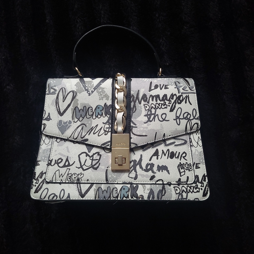 Aldo Graffiti Purse / Shoulder / Crossbody Bag